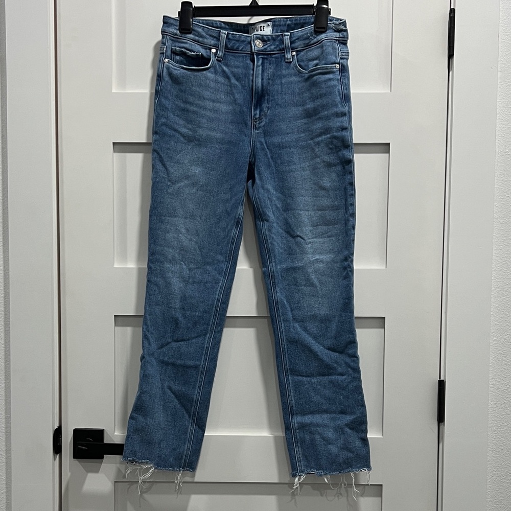 PAIGE Cindy Classic Blue Straight Leg Jeans